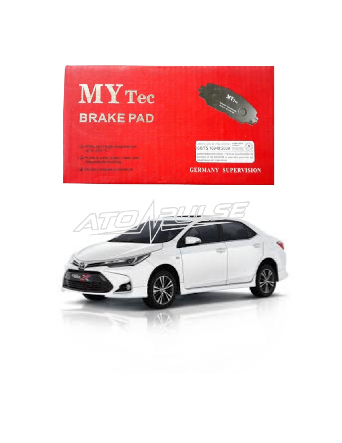 Toyota Corolla 2014-2026 Front disc pads