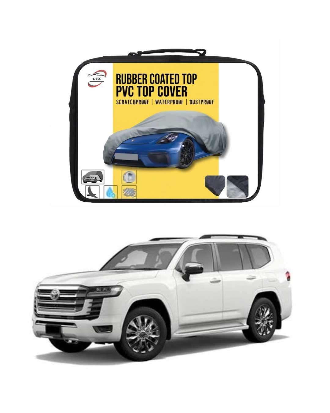 Toyota Land cruiser V 8 Rubber Coated Top Cover