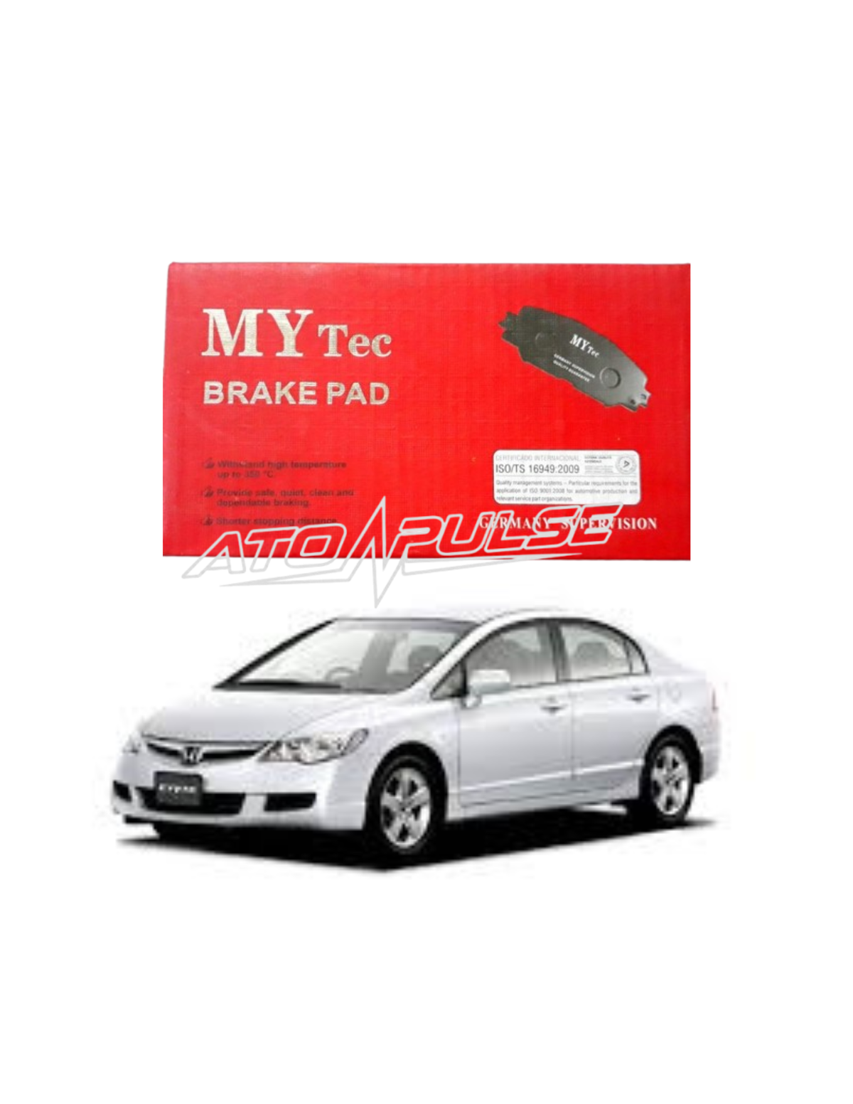 Honda Civic 2007-2012 Mytec front disc pads
