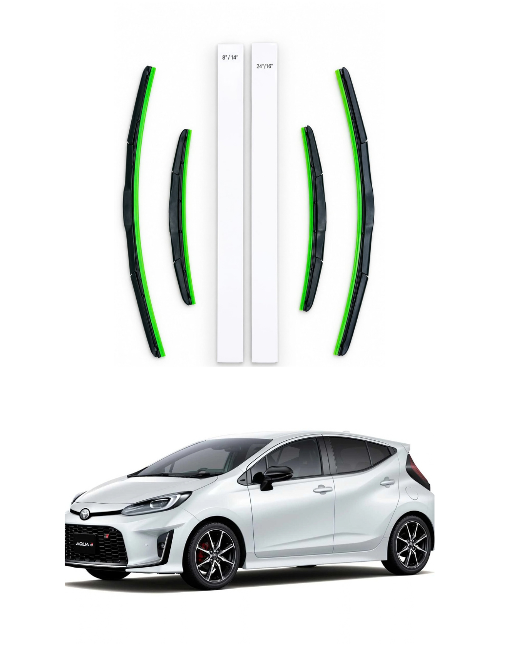 Toyota Aqua Wiper blades Geniune type