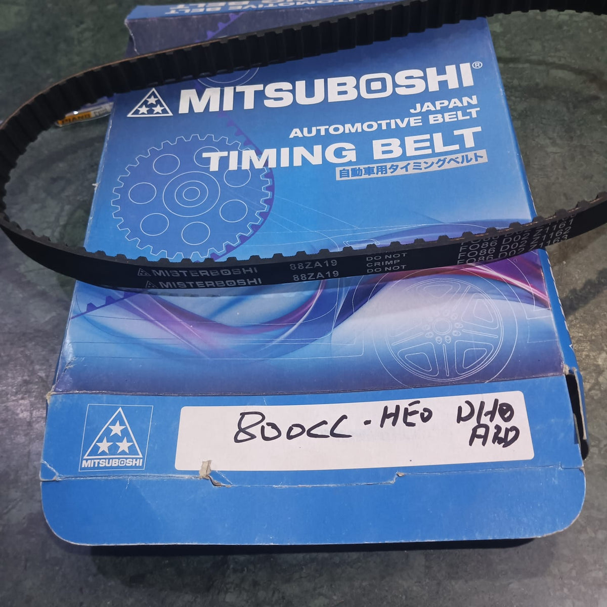 Suzuki Mehran 800cc , Bolan 800cc , Alto 1000cc Timing belt Mitsuboshi brand