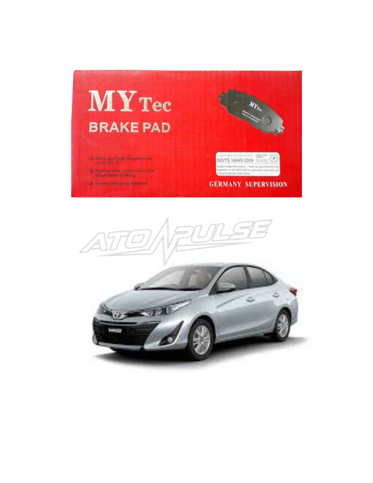 Toyota Yaris 2021-2026 mytec disc pads