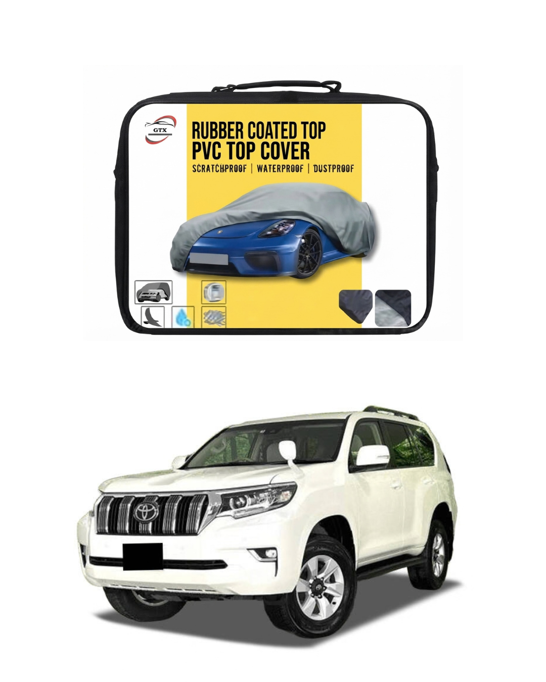 Toyota Prado Rubber Coated Top Cover