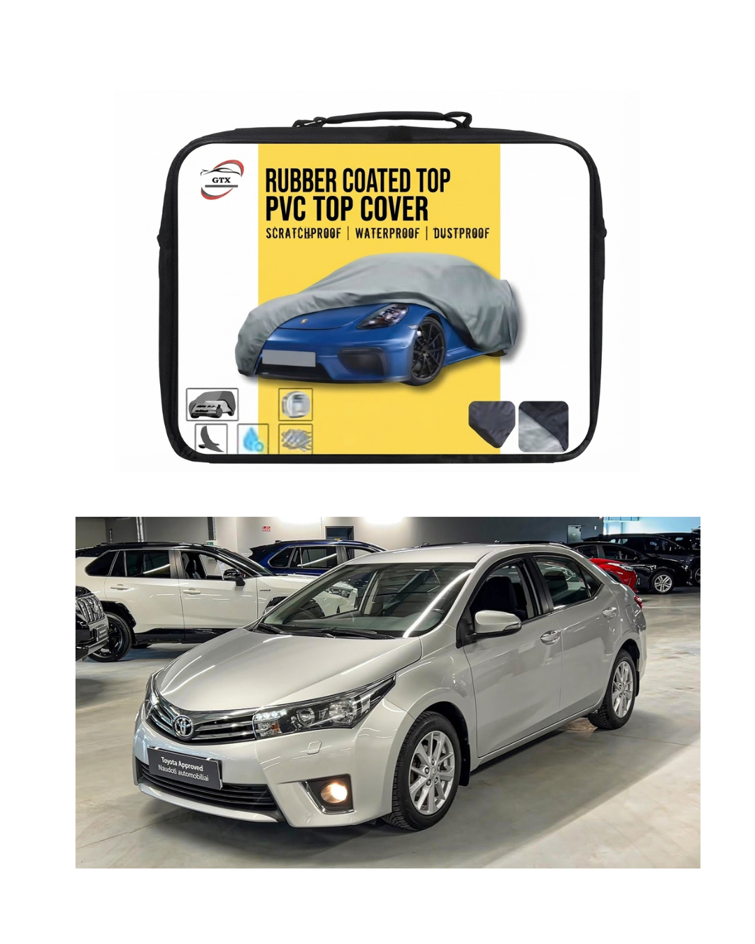 Toyota Corolla 2015-2026 Rubber Coated Top Cover