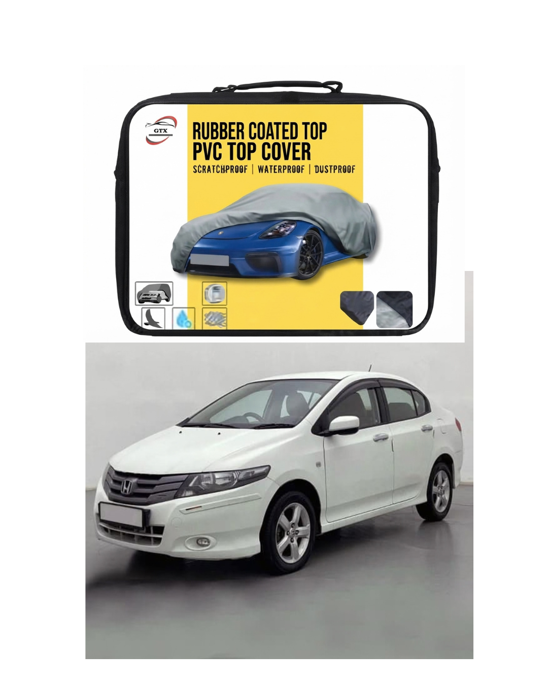 Honda City 2009-2021 Rubber Coated Top Cover