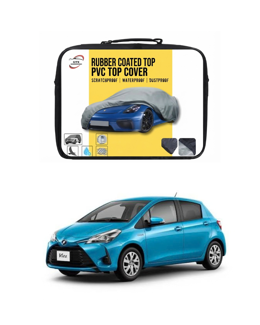 Toyota Vitz new shape Rubber Coated Top Cover