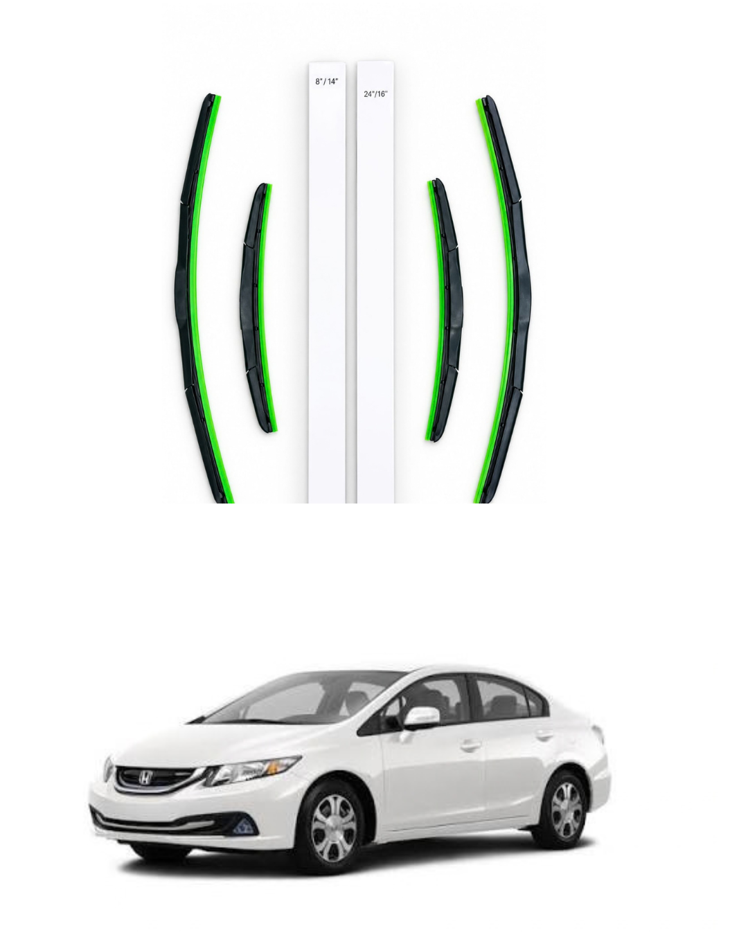 Honda Civic 2012-2016 Wiper blades Geniune type