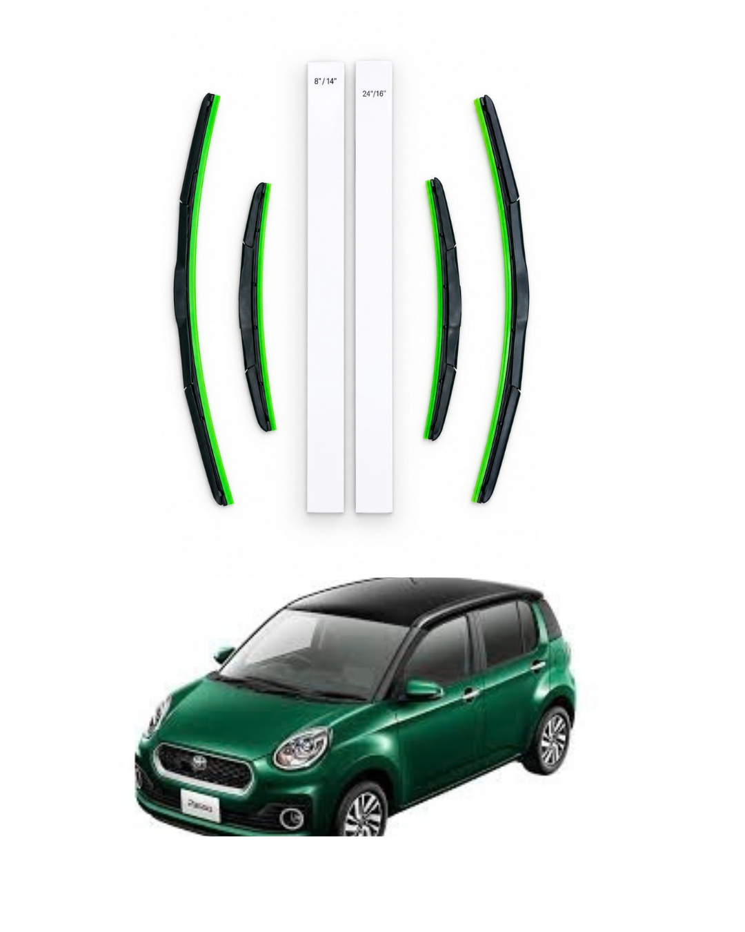 Toyota Passo new Wiper blades Geniune type