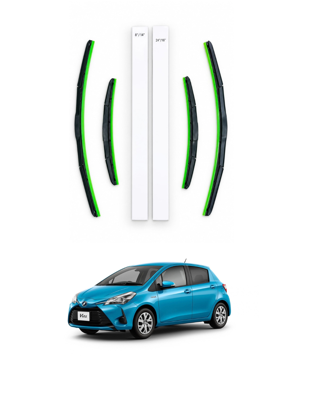 Toyota Vitz new Wiper blades Geniune type